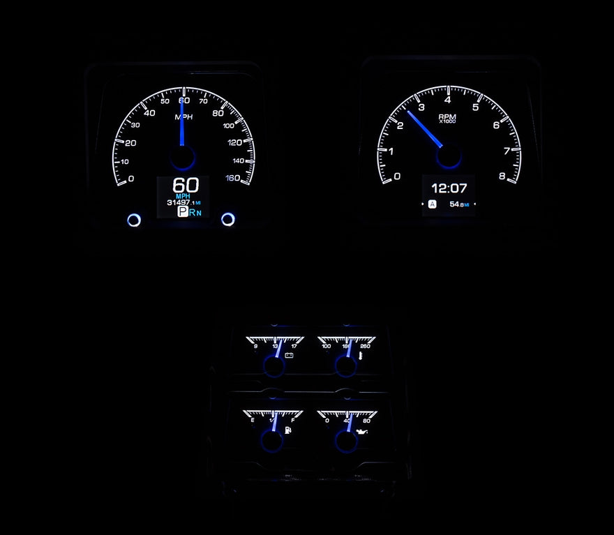 1969 Camaro with Console gauges HDX Instruments