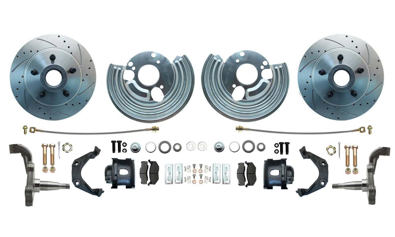 Mopar B-Body 1962-72, E-Body 1970-74 Drilled-Slotted Big Disc Brake Kit 
