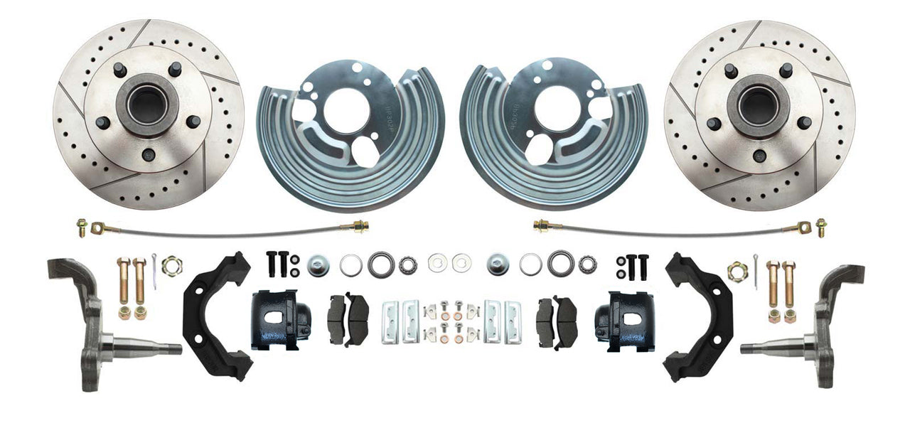 Mopar B-Body 1962-72, E-Body 1970-74 Drilled-Slotted Disc Brake Kit 
