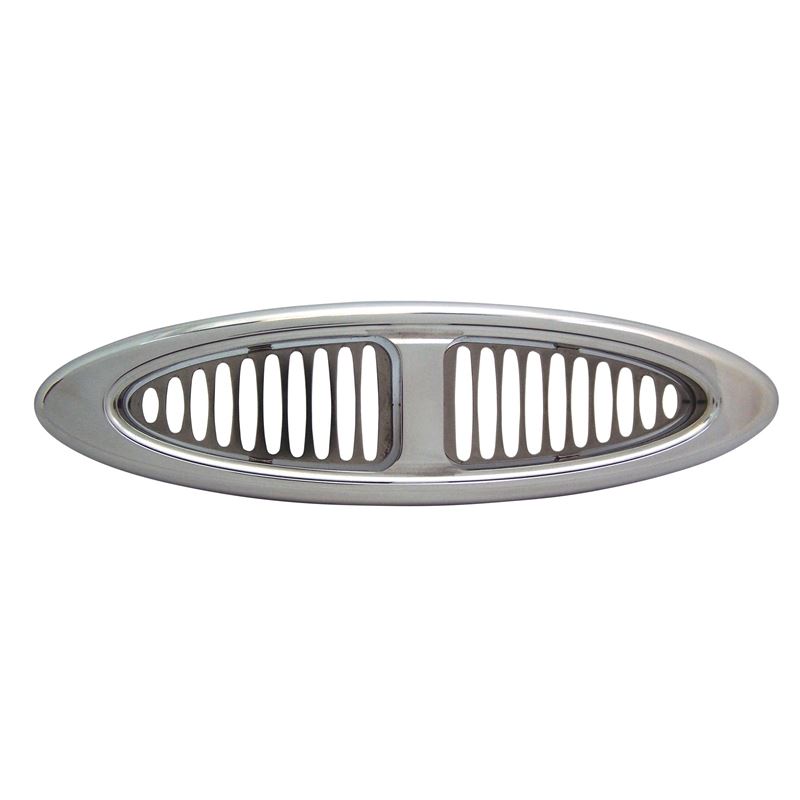 Oval Billet AC Dual Vent Louver In-Dash - 2.5"