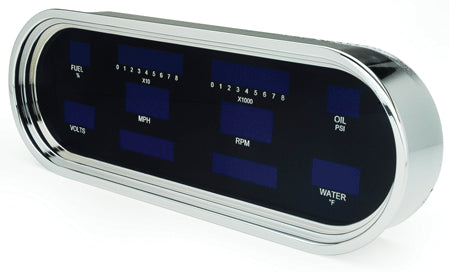 Universal 4.25" x 12" Oval Digital VFD Instrument