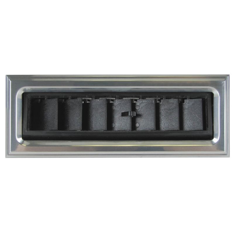 Rectangle AC Vent Louver In-Dash - Billet Framed