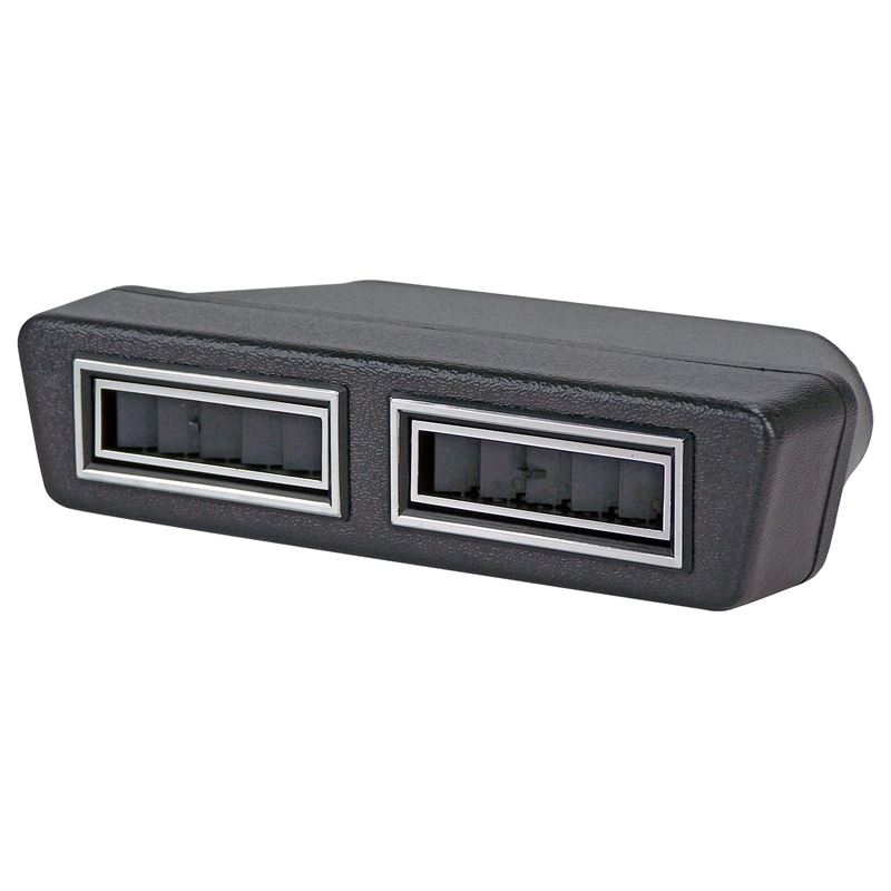 Rectangle Underdash Dual AC Louver w/ Housing  -2.5"