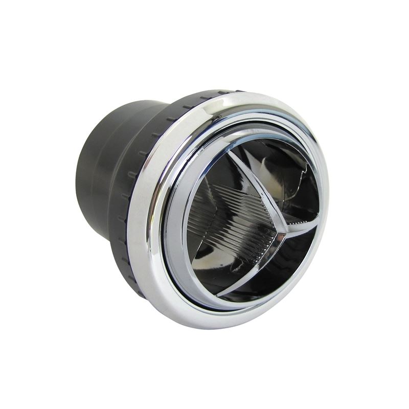 Round AC Vent Large Metalized Tri Vane - 2.5"