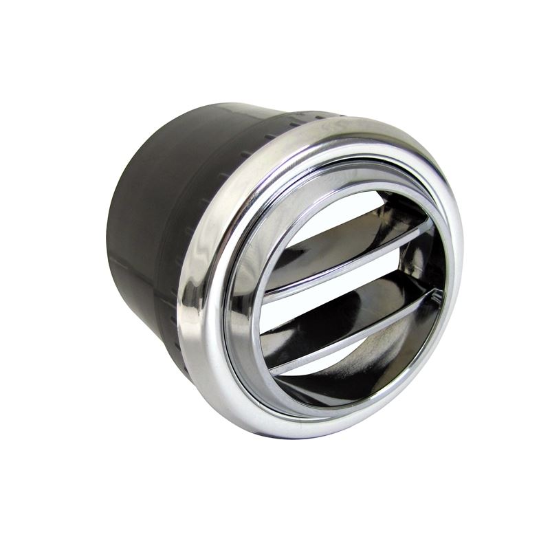 Round AC Vent Round Dual Vane Louver - Chrome 2.5"