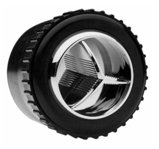 Round AC Vent Tri-Vane Round In-Dash Louver - 2.5"