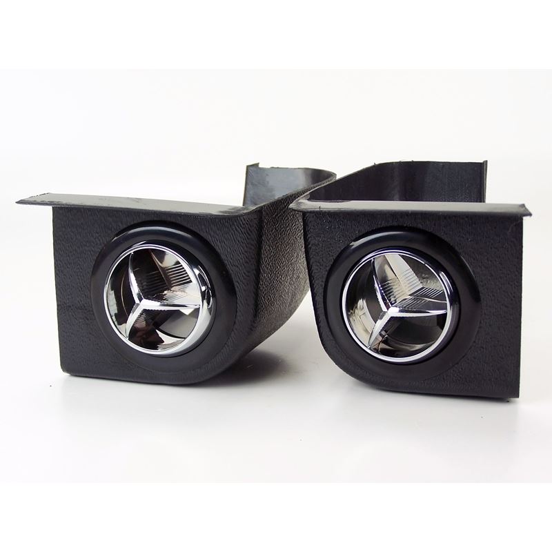 Round Corner AC Louver w/ Housing - Pair