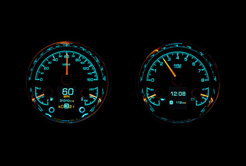 Universal Dual 5.4" Round HDX Gauge Instruments
