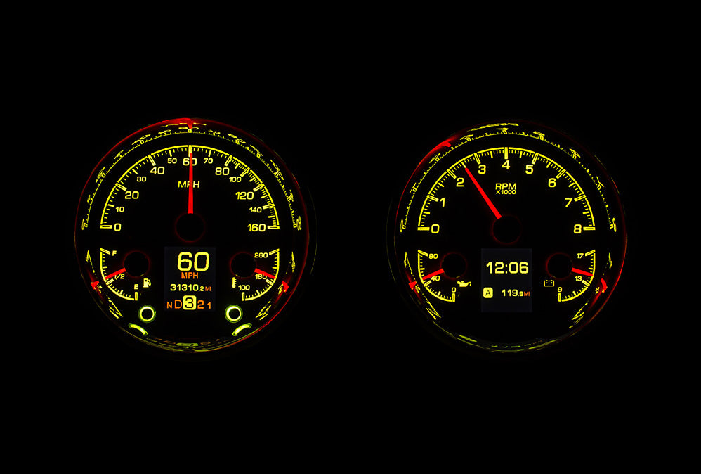 Universal Dual 5.4" Round HDX Gauge Instruments