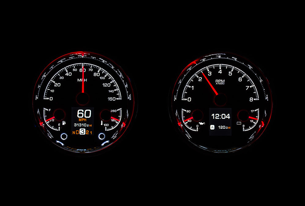 Universal Dual 5.4" Round HDX Gauge Instruments