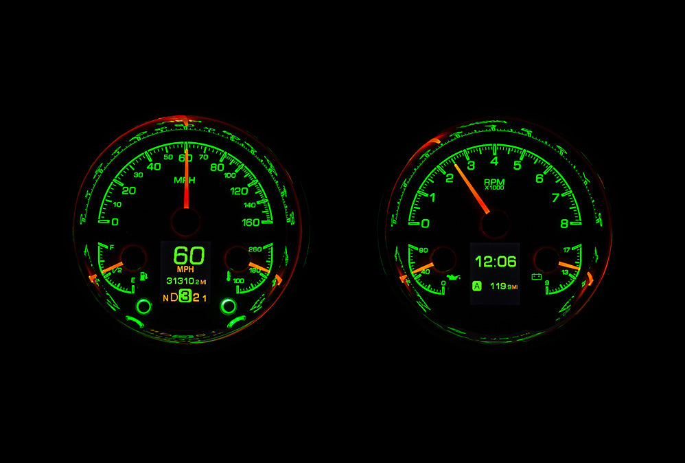 Universal Dual 5.4" Round HDX Gauge Instruments
