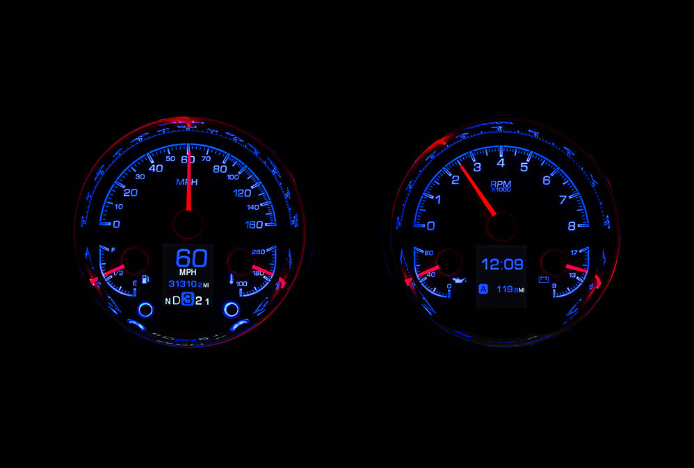 Universal Dual 5.4" Round HDX Gauge Instruments