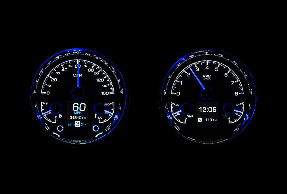 Universal Dual 5.4" Round HDX Gauge Instruments