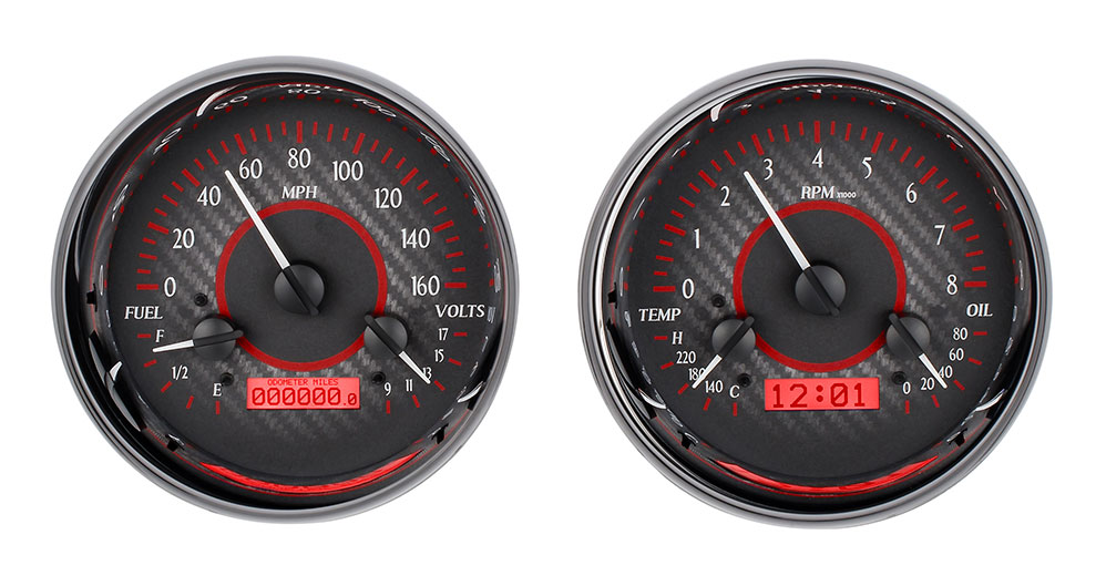 Universal Dual 5.4" Round VHX Gauge Instruments