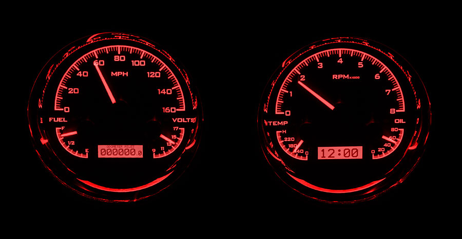 Universal Dual 5.4" Round VHX Gauge Instruments
