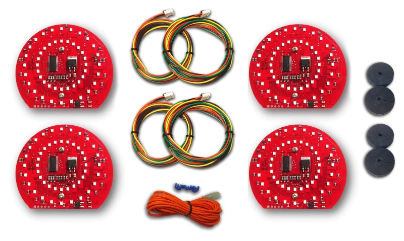 Sequential LED Tail Light 4-Panels - 1970-1973 Camaro
