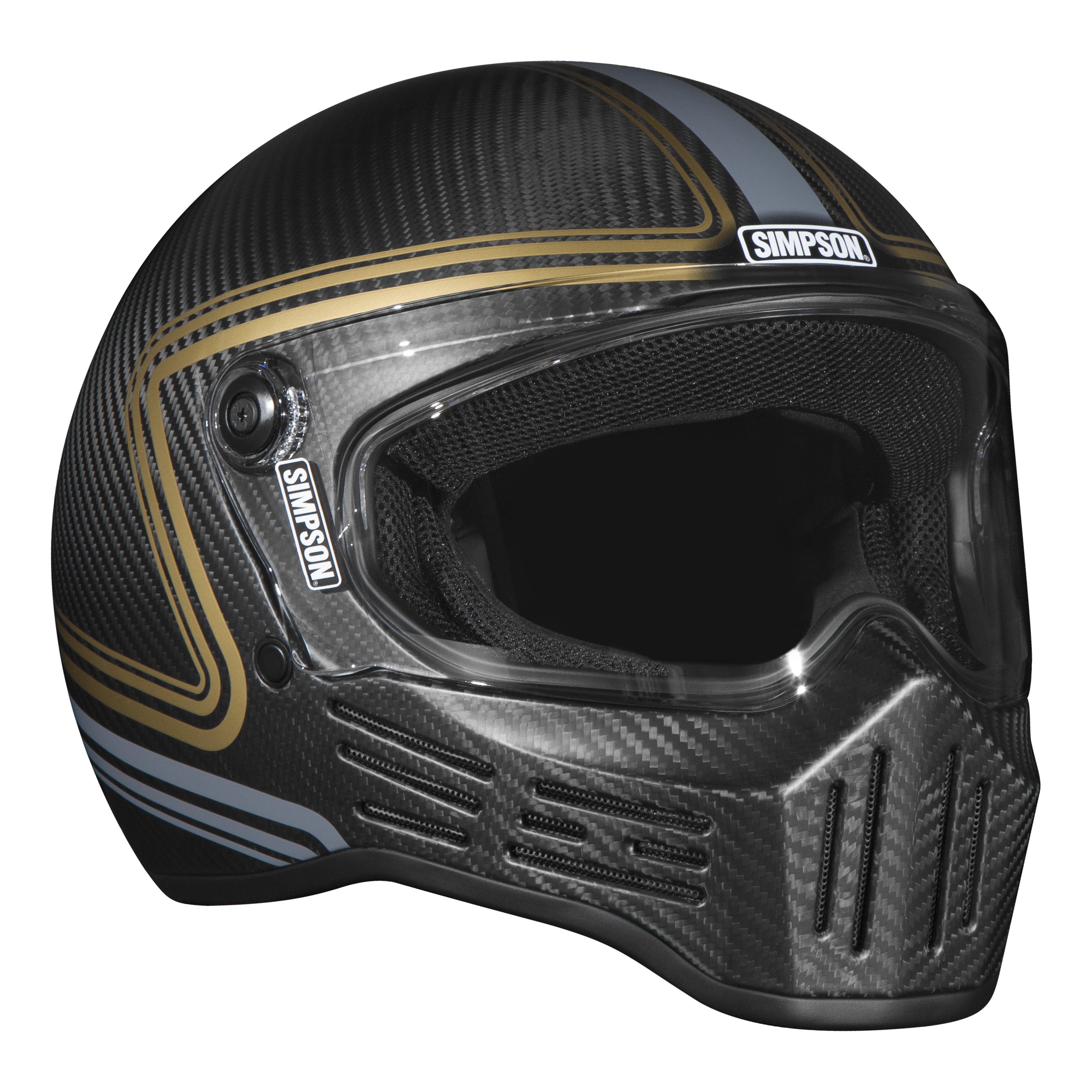 Simpson M30 Bandit Helmet - Carbon Slipline