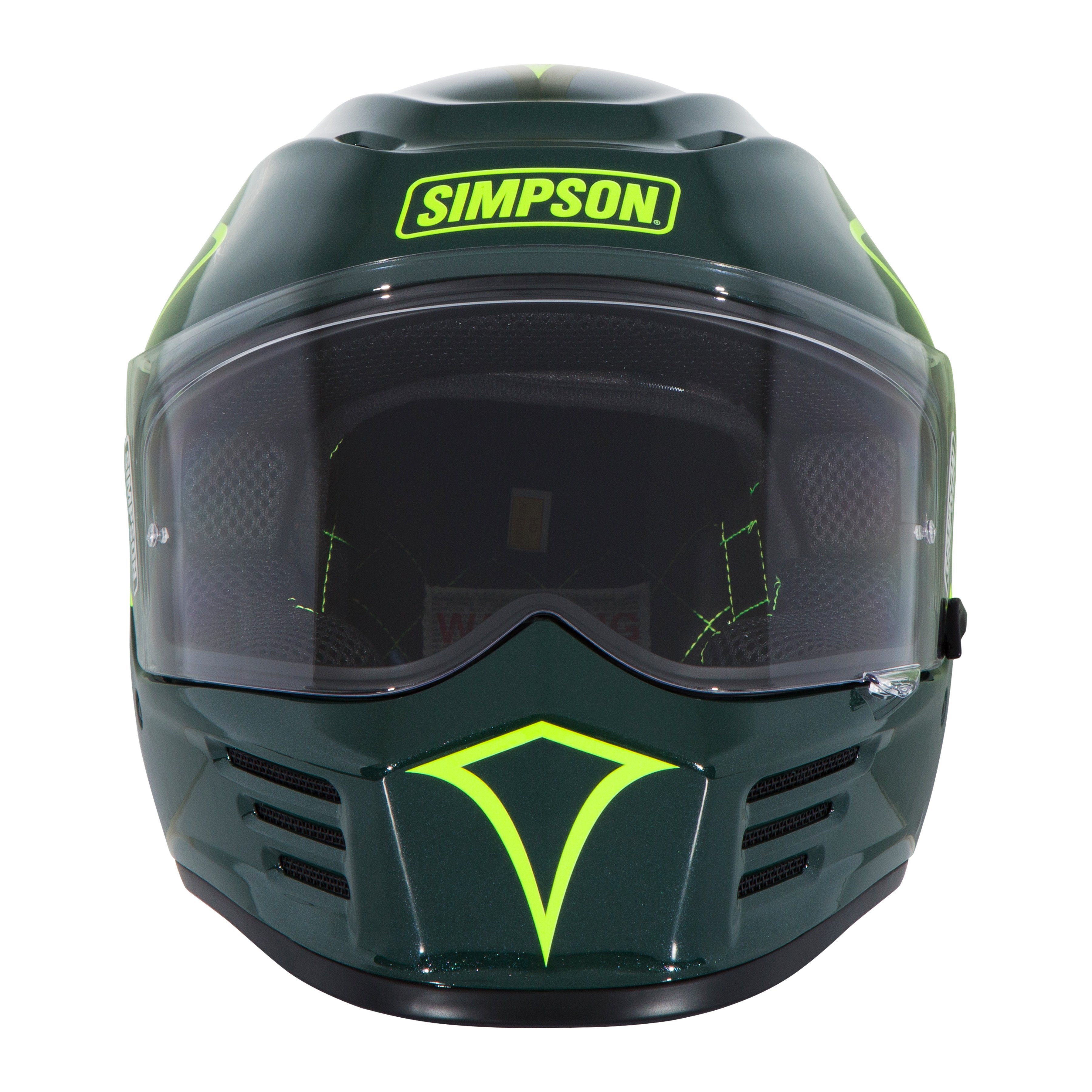 Simpson Speed Bandit Helmet - 12 O'Clock Green
