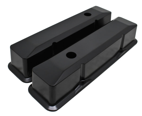 Small Block Chevy Tall Aluminum Valve Covers - Smooth
