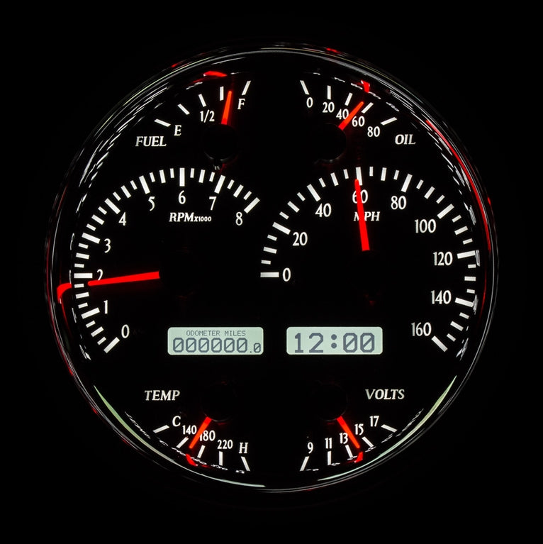 Universal Single 7" Round VHX Gauge Instrument