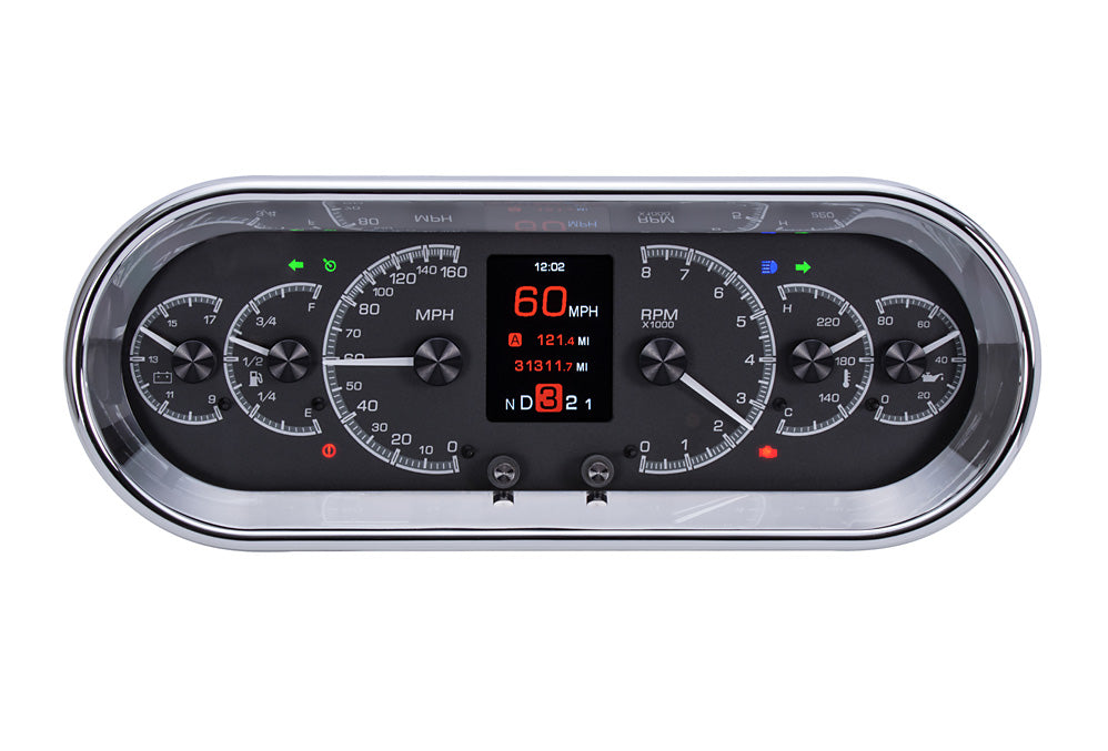 Universal 4.4" x 11.4" Rounded Rectangle HDX Gauge Instruments