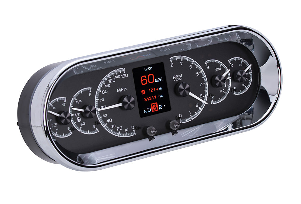 Universal 4.4" x 11.4" Rounded Rectangle HDX Gauge Instruments