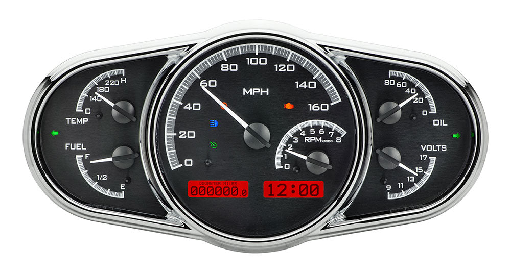 Universal 5" x 10" Multi-level Elliptical VHX Gauge Instrument
