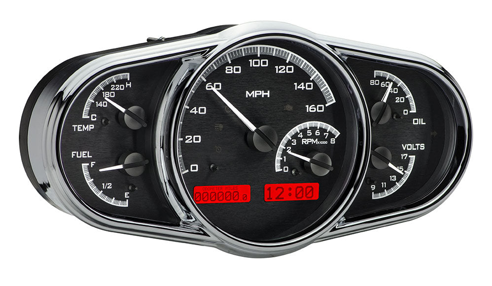 Universal 5" x 10" Multi-level Elliptical VHX Gauge Instrument