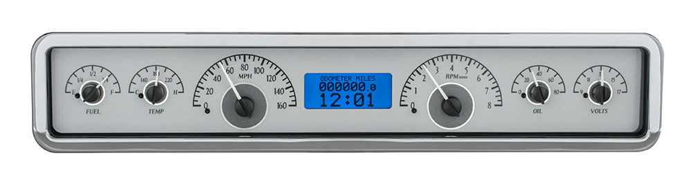 Universal 3.75" x 19.5" Rectangle VHX Gauge Instrument