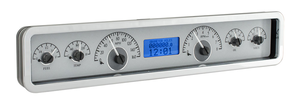 Universal 3.75" x 19.5" Rectangle VHX Gauge Instrument