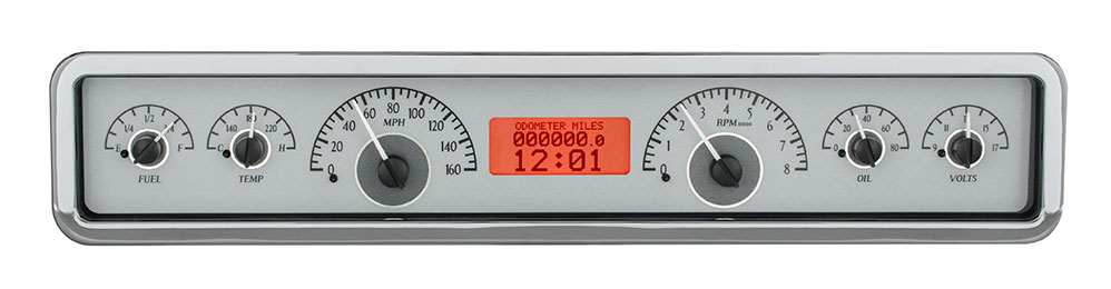Universal 3.75" x 19.5" Rectangle VHX Gauge Instrument