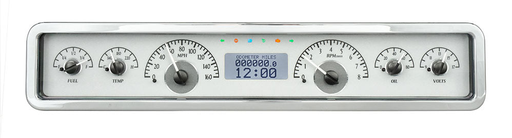 Universal 3.75" x 19.5" Rectangle VHX Gauge Instrument