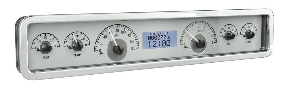 Universal 3.75" x 19.5" Rectangle VHX Gauge Instrument