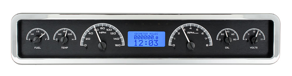 Universal 3.75" x 19.5" Rectangle VHX Gauge Instrument