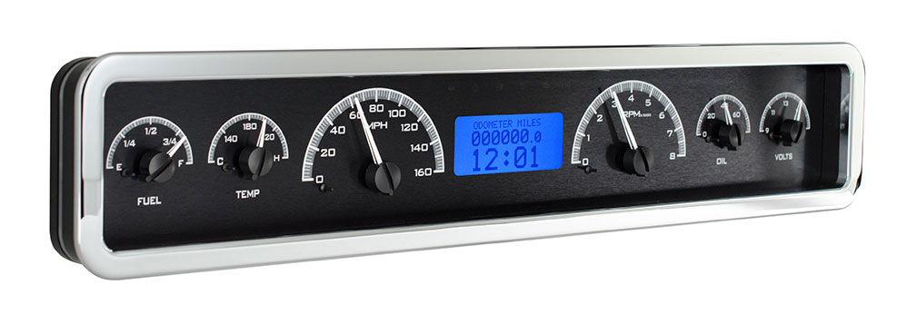 Universal 3.75" x 19.5" Rectangle VHX Gauge Instrument