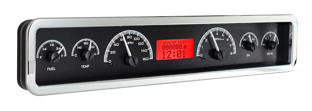 Universal 3.75" x 19.5" Rectangle VHX Gauge Instrument