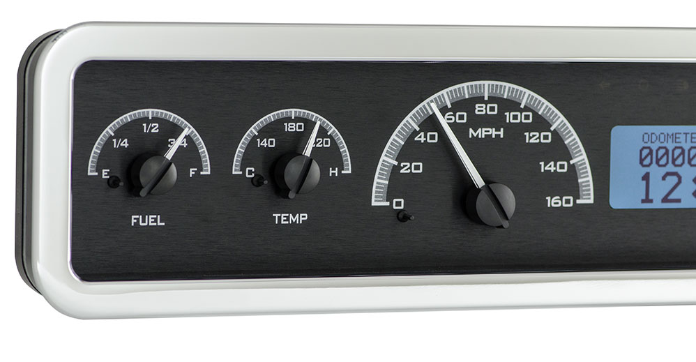 Universal 3.75" x 19.5" Rectangle VHX Gauge Instrument