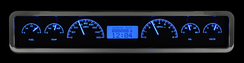 Universal 3.75" x 19.5" Rectangle VHX Gauge Instrument